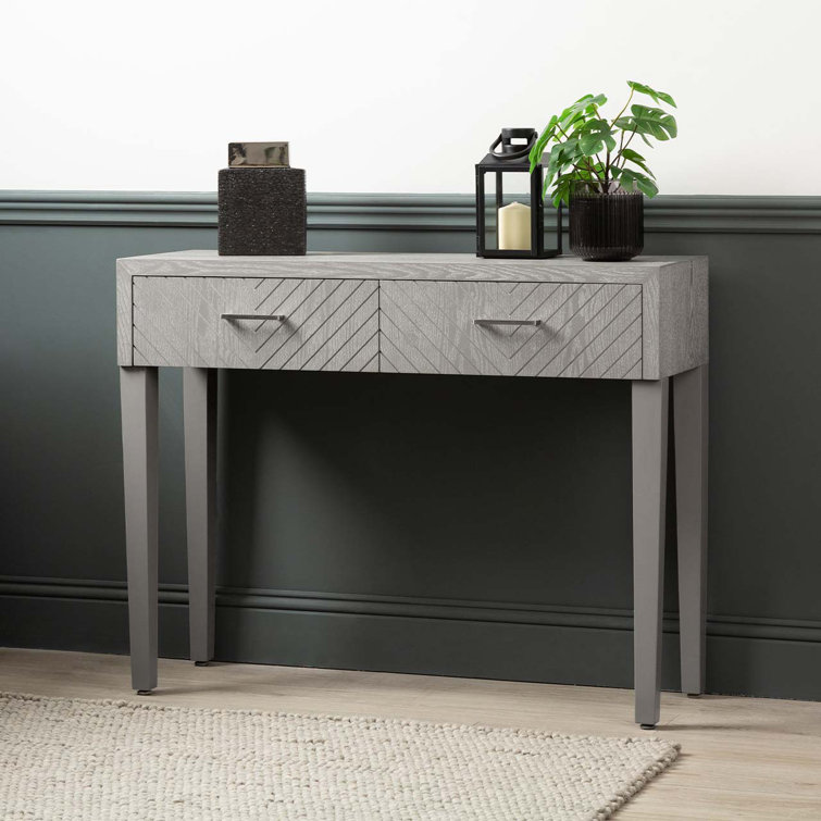 Union Rustic Brandonville 105cm Slim Console Table for Living Room ...